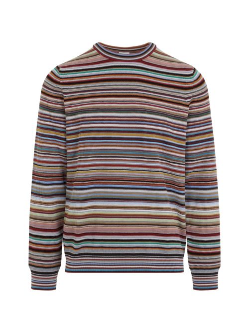 Multicolor Horizontal Stripe Sweater — Multicolor