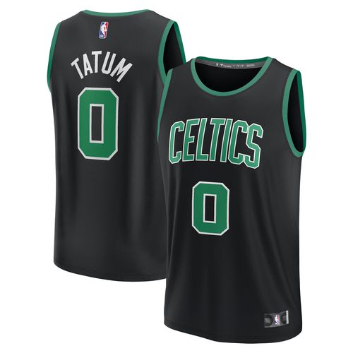 Men's Jayson Tatum Black Boston Celtics Fast Break Replica Player Jersey