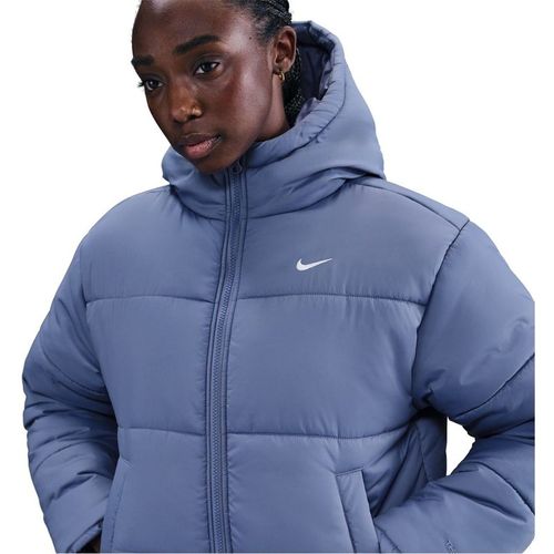 Nike Womens Sportswear Classic Puffer Jacket in Indigo/White