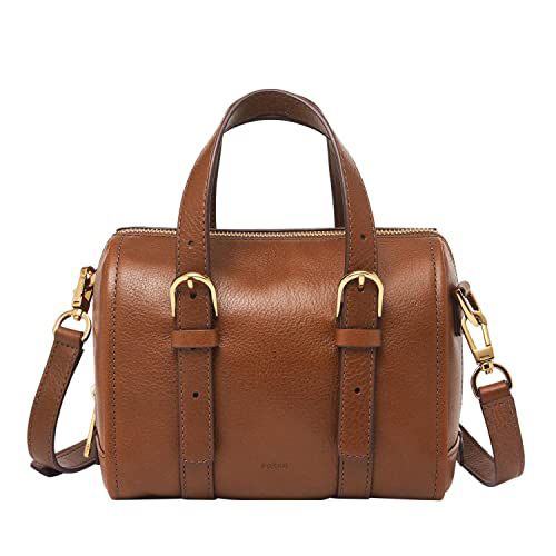 Fossil Women's Carlie Leather Mini Satchel Purse Handbag