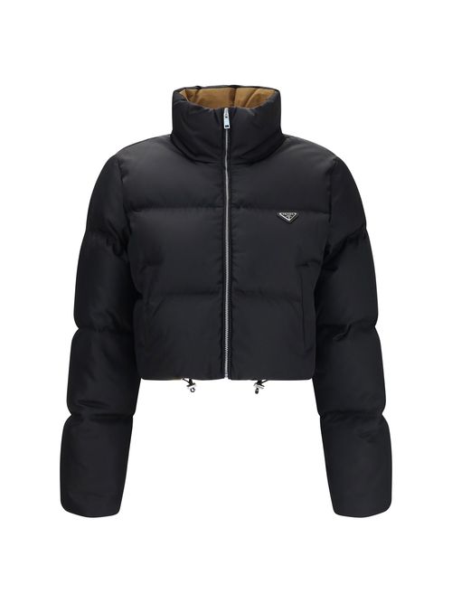 Re-Nylon Puffer Down Jacket — Black