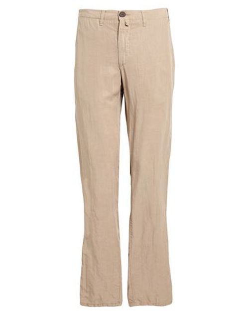 Man Pants Beige Size 28 Cotton, Elastane