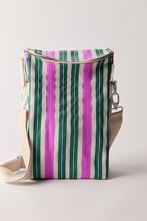 Recycled Nylon Drinks Cooler by Sunnylife at Free People in Seagrass Stripe