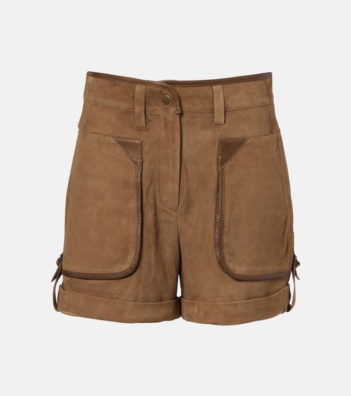 Marline suede shorts