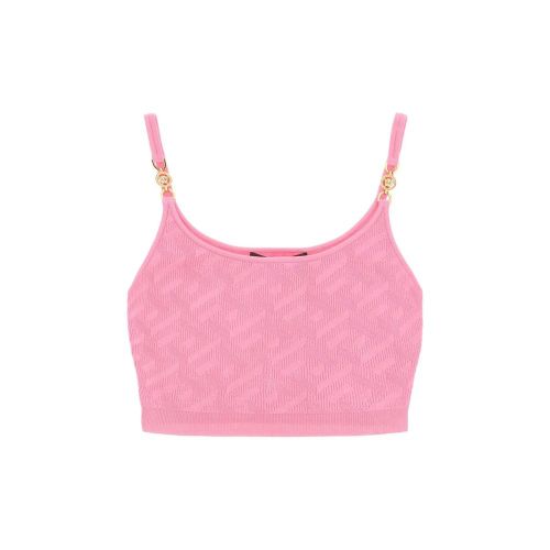 Ribbed Viscose Tank Top — Pink