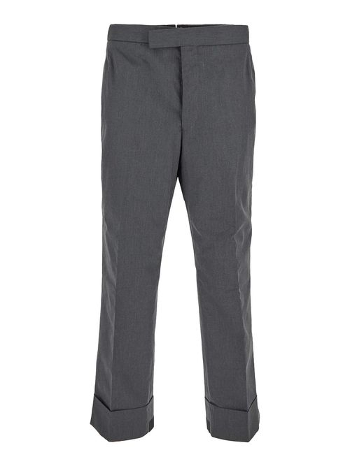 Grey trousers with side pockets