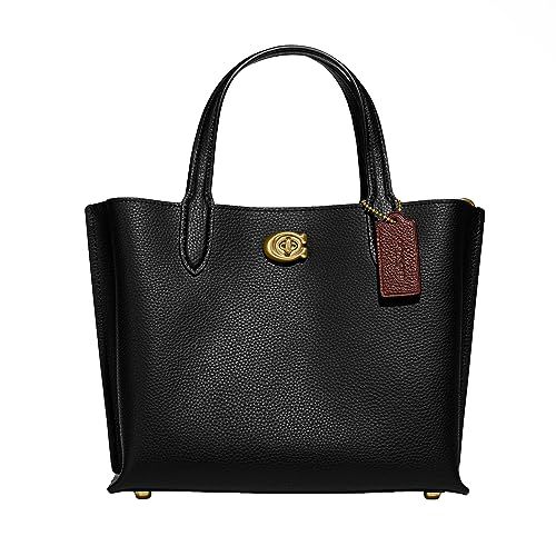 COACH Polished Pebble Leather Willow Tote