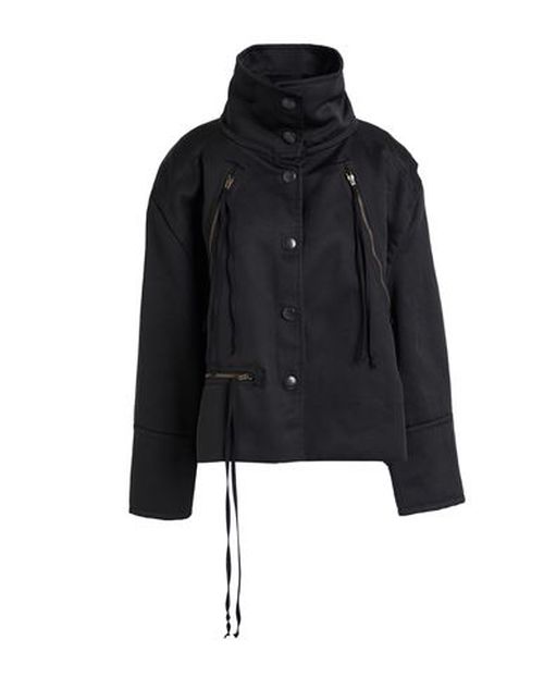 Woman Jacket Black Size 4 Linen, Polyester