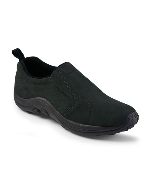 Casual Suede Slip-Ons in Grey, Rubber