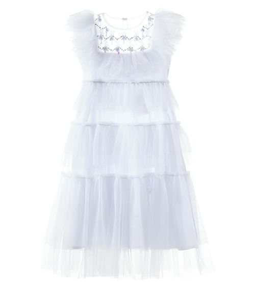 Tea For Two embellished tiered tulle dress
