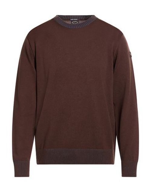 Man Sweater Dark brown Size L Virgin Wool