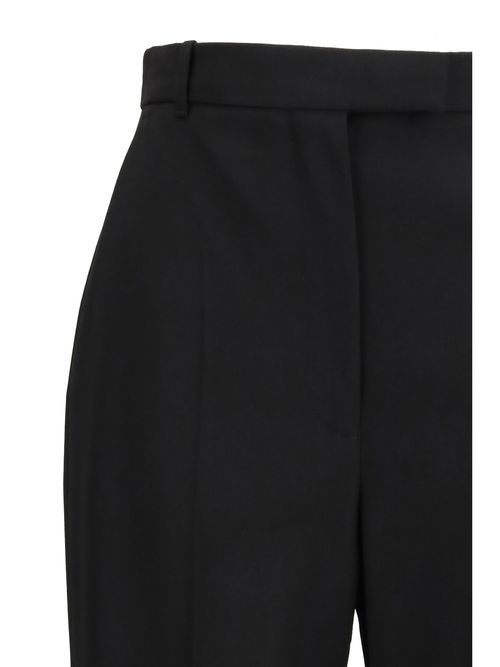 Tailored Cotton Trousers — Black