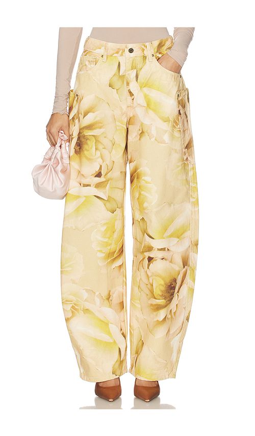 AFRM The Hr Chippy Barrel Pant in Beige. - 31 also , 25, 26, 27, 28