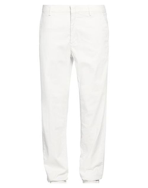 Man Pants Off white Size 31 Cotton, Lyocell, Silk, Elastane