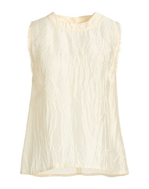 Woman Top Pastel yellow Size 10 Viscose, Silk