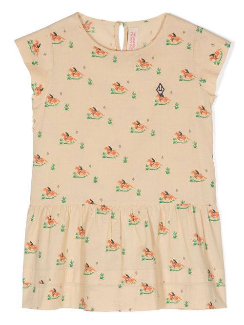 Hummingbird cotton dress - Neutrals
