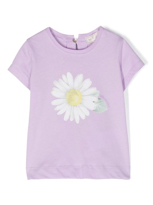 St. Daisy floral-print T-shirt - Purple