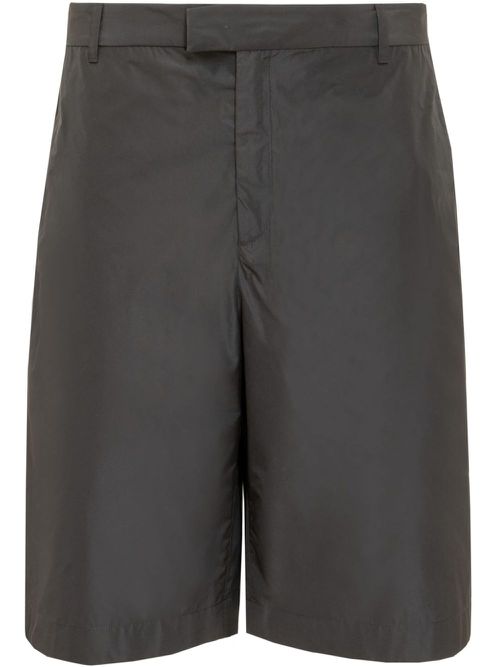 Straight-leg shorts - Black