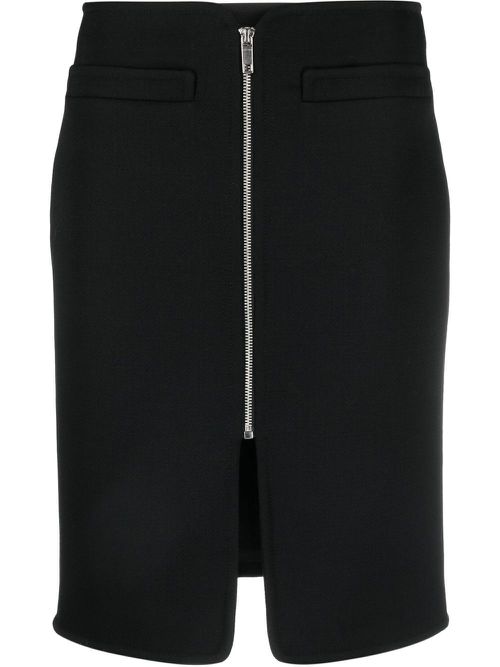 Swallow zip-fastening skirt - Black