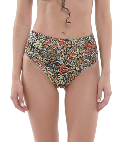 Multicolor Floral Bikini Bottom Swimwear