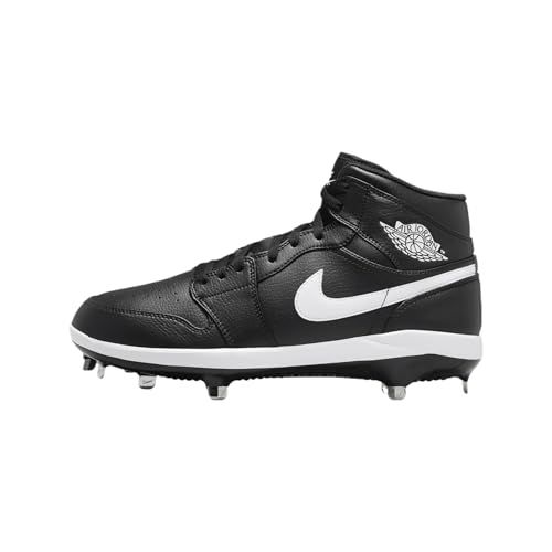 Jordan 1 Retro Metal Men's Baseball Cleats (AV5355-011, Black/White/White)