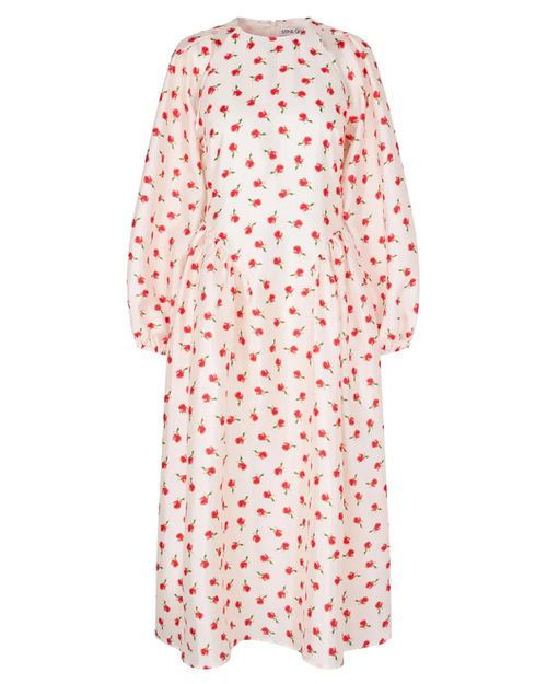 Long Sleeve Voluminous Dress Ditzy Petunia