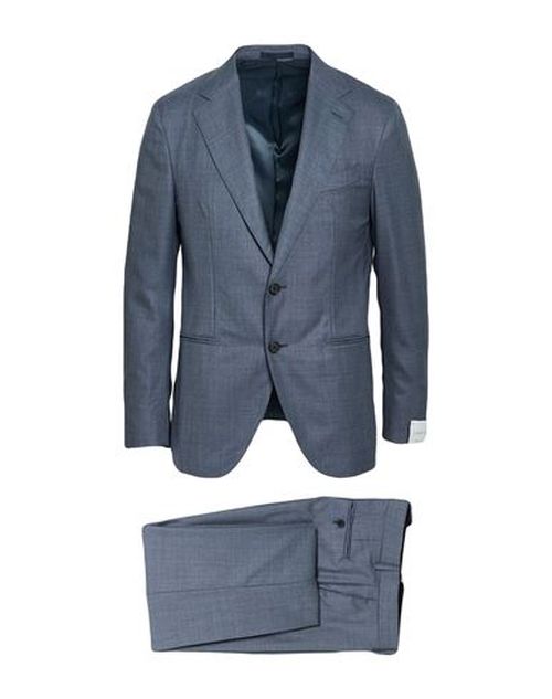Man Suit Slate blue Size 42 Wool