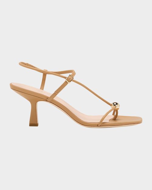 Triana Strappy Leather Dome Sandals