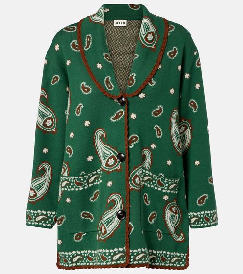 Morla paisley wool and cotton cardigan