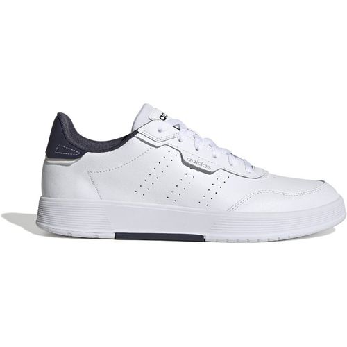 Adidas Mens Courtphase Shoes in White Navy - Blue & White Leather archived