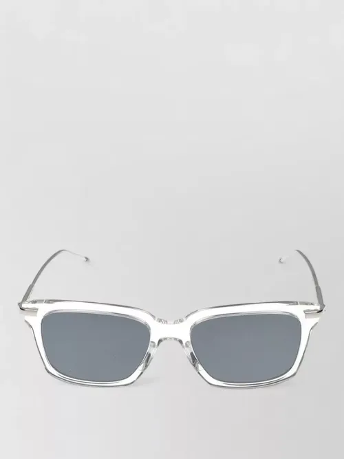 Thom Browne - sunglasses transparent frame square metal temple