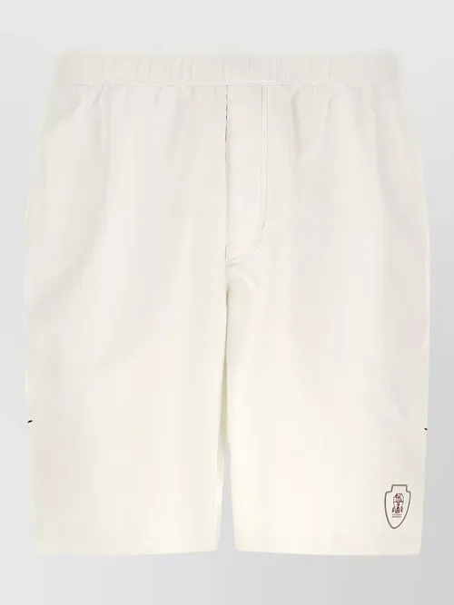 Brunello Cucinelli - tennis nylon bermuda shorts trompe l oei