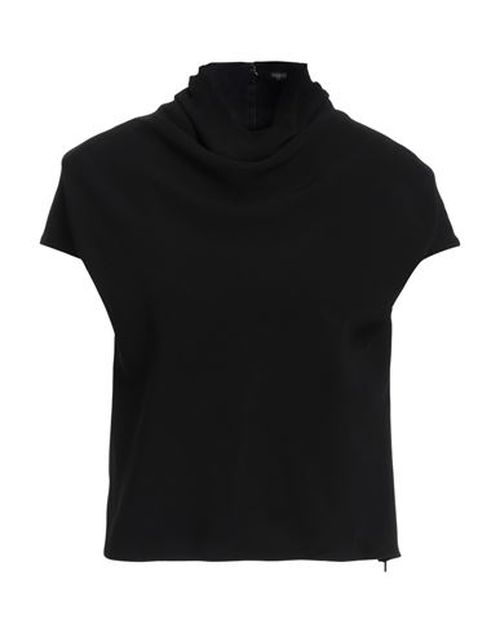 Versace Woman Top Black Size 4 Viscose, Acetate