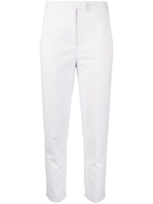 Cropped tapered trousers - Grey