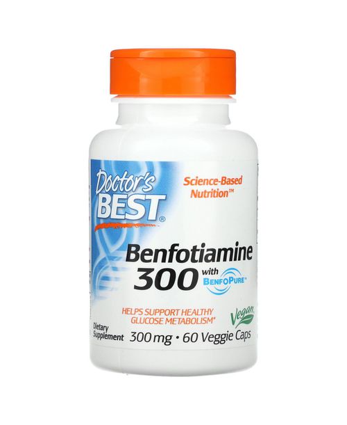 Benfotiamine 300 with BenfoPure 300 mg - 60 Veggie Caps