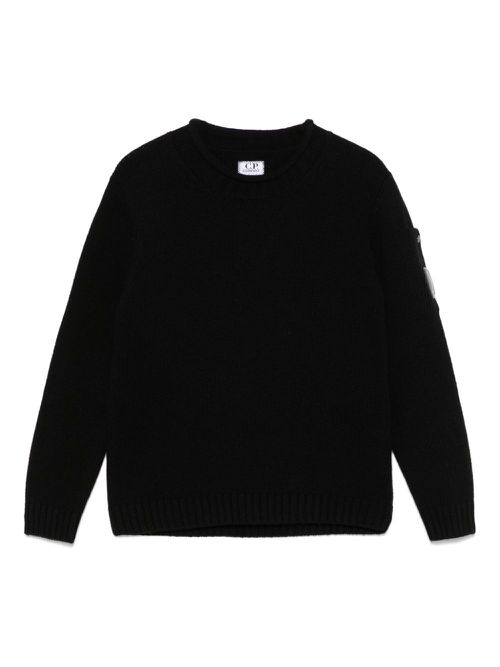 Lens-detail sweater - Black