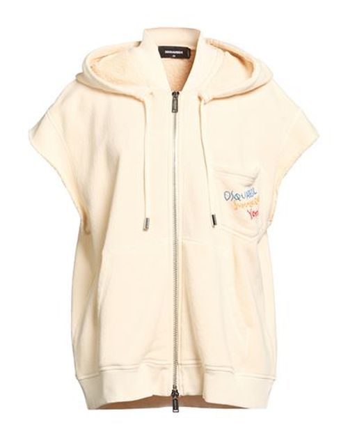 Woman Sweatshirt Beige Size XS Cotton, Elastane