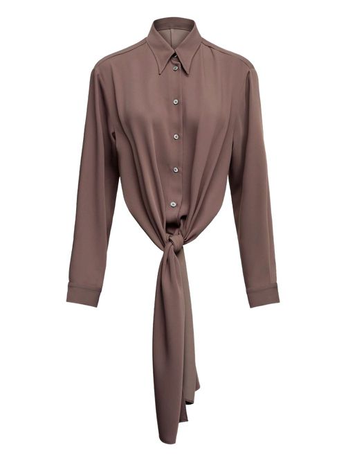 Long-sleeved shirt - Brown