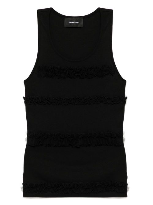 Simone Rocha ruffled tank top - Black