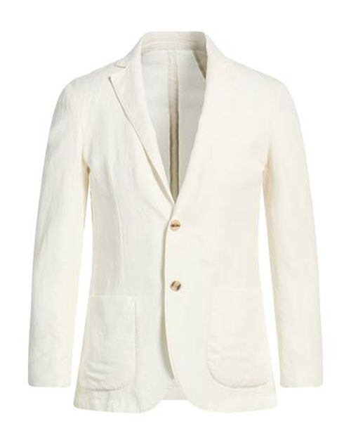 Man Blazer Ivory Size 36 Cotton, Linen, Mohair wool