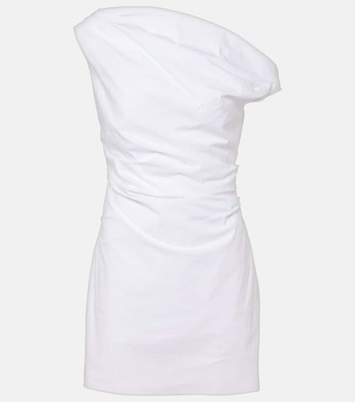 Phare draped cotton minidress