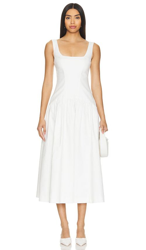 Camila Coelho KLEID LINDA in Ivory. Größe XS. Also in L