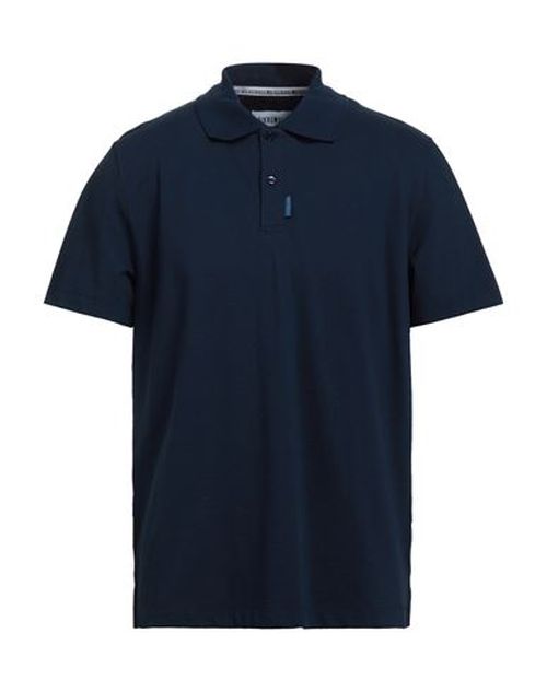 Bikkembergs Man Polo shirt Midnight blue Size L Cotton