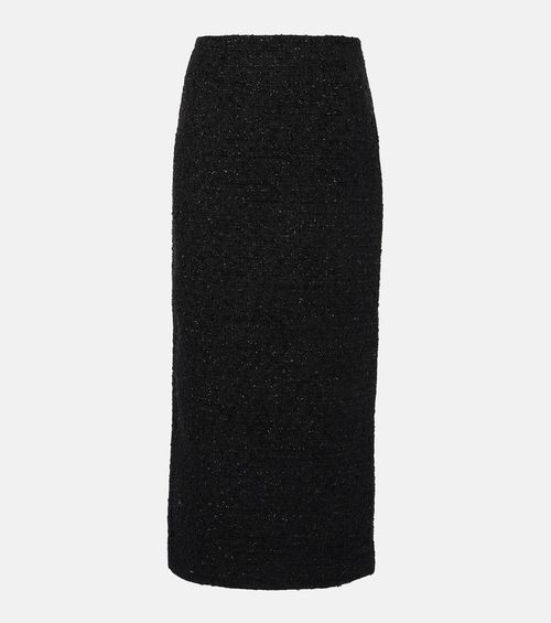 Bouclé pencil skirt