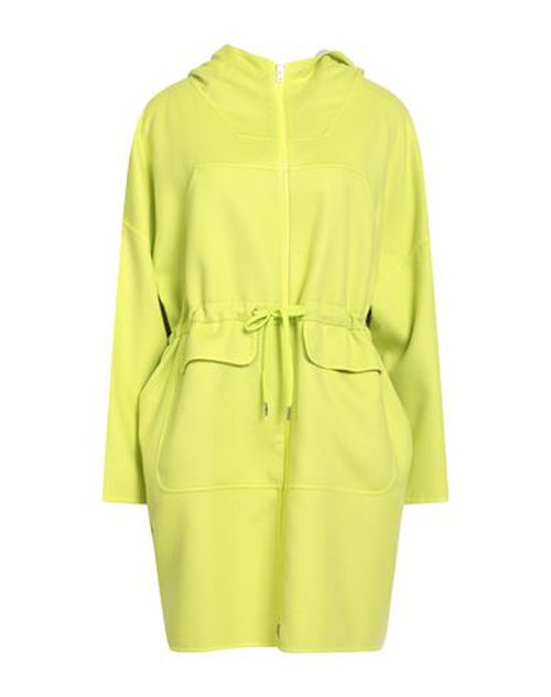 Woman Overcoat & Trench Coat Lime green Size 10 Virgin Wool, Polyester