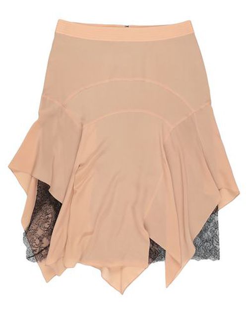 Woman Midi skirt Blush Size 0 Silk