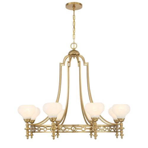Allston 8-Light Chandelier in Warm Bra