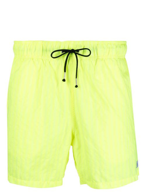 Stripe-print swim shorts - Yellow