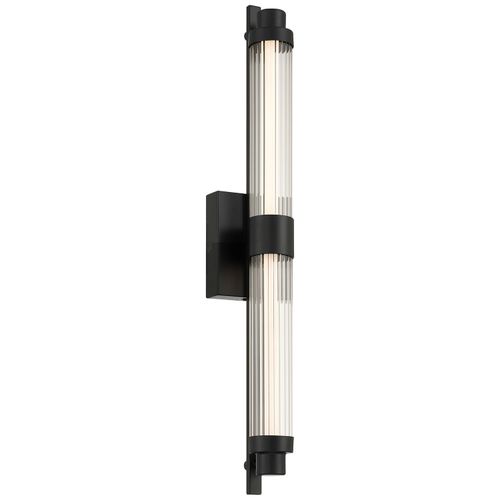 Black LED Bathroom Vanity Light from the Julia Collection