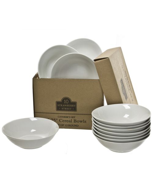Set of Twelve 6.25in Round Cereal Bowls